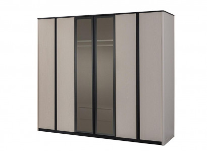 Wardrobe Closet Coat Closet Modern Wood Wardrobe Gray