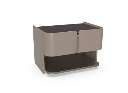 Gray Design Nightstand Console Side Tables Bedroom Wood Luxury