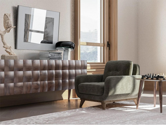 Living room armchair luxury upholstery fabric textile upholstered armchair furnishing