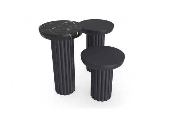 Side table, living room, luxury table design, side tables, black novelty