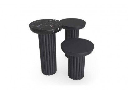 Side table, living room, luxury table design, side tables, black novelty