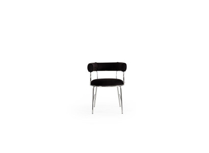 Designer black bar stool luxurious dining room metal frame chairs