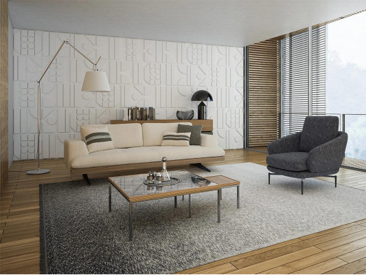 Living room sofa set three-seater sofa couch design armchair modern coffee table new