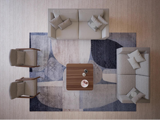Design Sofa Set 3-piece Two-seater Sofa Couch Upholstered Furniture 2x Armchairs Living Room
