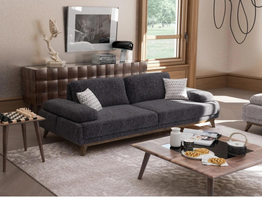 Sofa two-seater upholstered furniture seat couch upholstery fabric living room couches gray