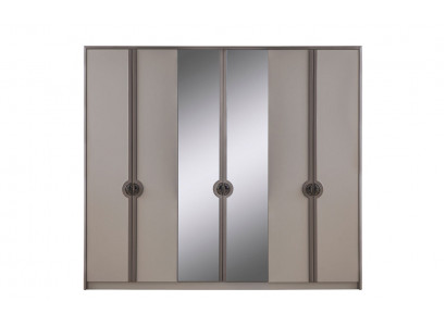 Wardrobe closet cabinet modern wooden cabinet gray