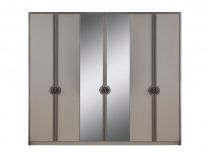 Wardrobe closet cabinet modern wooden cabinet gray