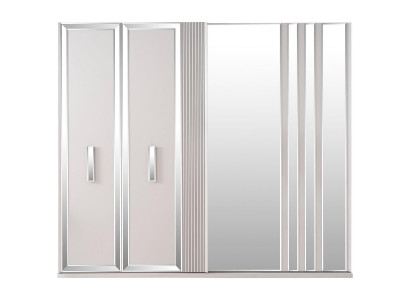 Luxury Wardrobes Design Wardrobe Mirror Large White Wood Modern