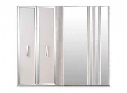 Luxury Wardrobes Design Wardrobe Mirror Large White Wood Modern