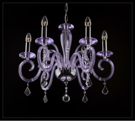 Bohemia Modern Chandelier Light Ceiling Light Chandelier Crystal Mauve Lamp