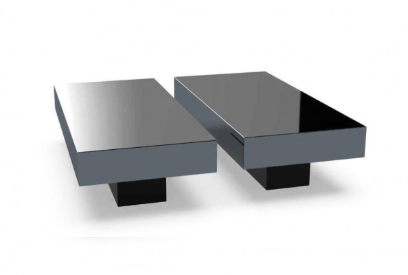 Coffee tables table luxury glass tables consoles design furniture set 2x new
