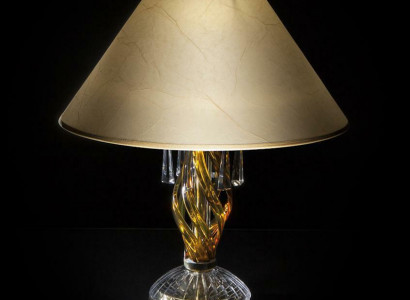 Crystal lamp, office lamp, table, elite Bohemia base, bedside table, new
