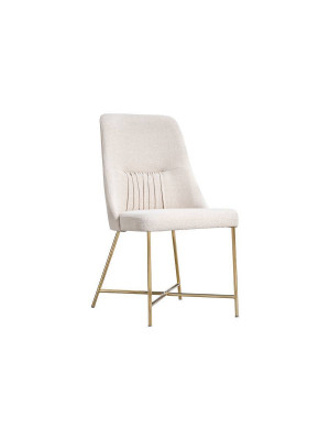 White upholstered chair designer dining room furniture kitchen stainless steel single-seater