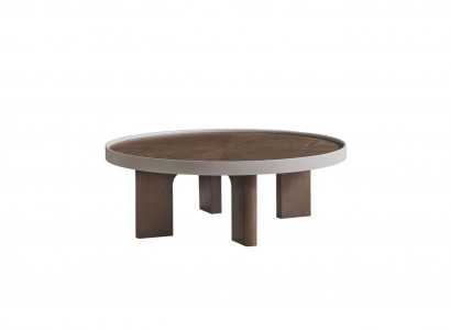 Brown living room round coffee table designer wooden table round tables new