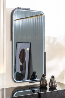 Modern black wall mirror makeup vanity mirror hallway mirror