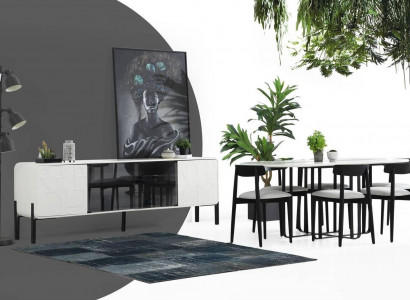 Group Dining Room Dining Table Chairs Table Wood Set 5-piece White Tables New