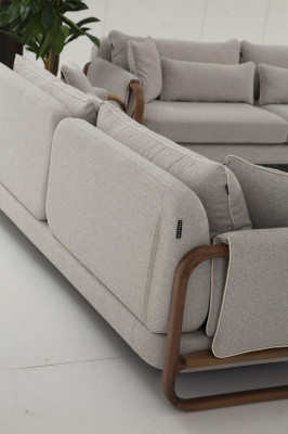 4-seater sofa, modern fabric gray, sofas design living room new