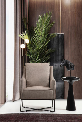 Three-seater sofa set armchair three-seater gray fabric sofas modern design