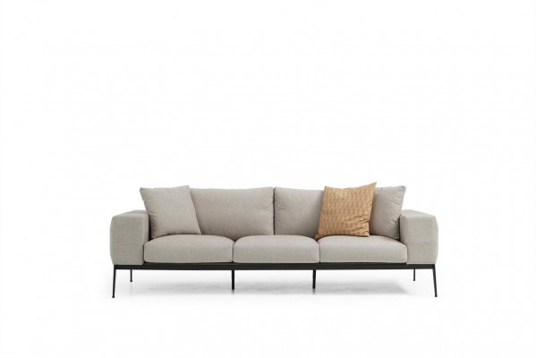 Three-seater sofa 3-seater sofas beige fabric living room luxury modern new