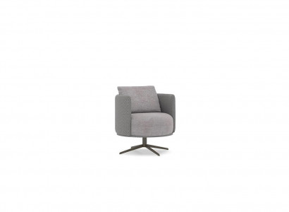 Luxury Gray Armchair Living Room Upholstered Furniture Modern Design New Upholstery Fabric Textile