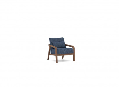 Modern armchair design living room blue fabric couch textile new