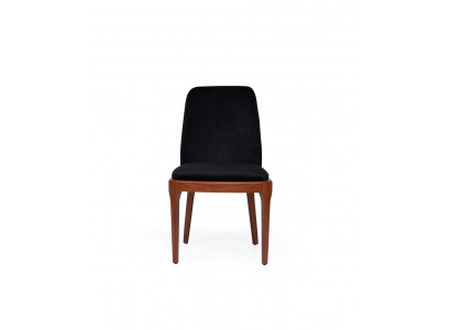 Black-Brown Upholstered Chair Designer Dining Room Furniture Single-Seater Chair