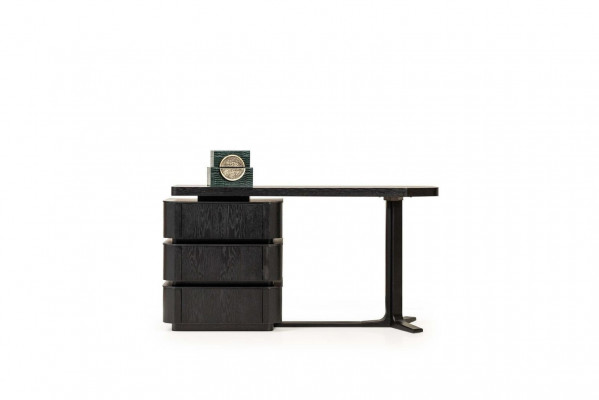 Black Dressing Table Makeup Table Cosmetic Table Wooden Console Table