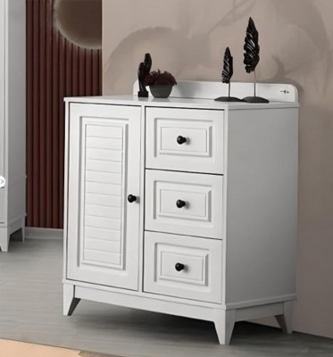 Luxurious white stylish dresser for babies wooden furniture for children's room