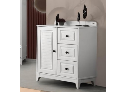 Luxurious white stylish dresser for babies wooden furniture for children's room