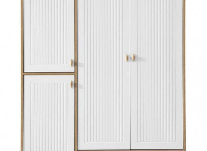 Stylish wardrobe white wooden closet design children's room furniture