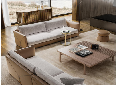 Sofa 3-Seater Three-Seater Modern Fabric Gray Sofa Design Living Room New