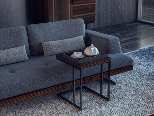 Design grey sofa three-seater couch living room design modern furnishings