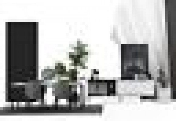 Dining Room Group Dining Table Chairs Table Wood Set 7-Piece Gray Modern Set