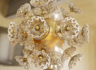 Elite chandelier Bohemia flower ceiling light crown light lighting
