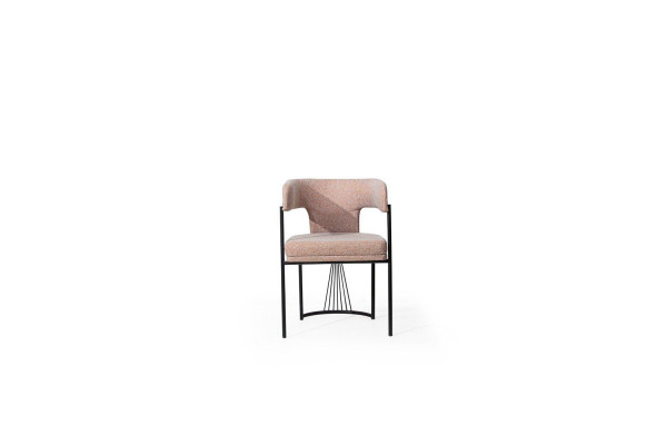Beige designer chair metal chairs luxurious dining room upholstered chairs