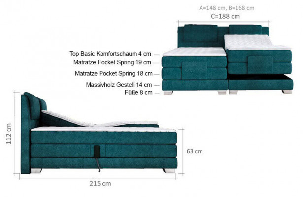 BOX SPRING BED DESIGN BED TOPPER SPRING CORE DOUBLE BED UPHOLSTERED BED ELECTRIC