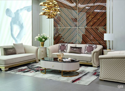 Furniture Set Sofa Set 3+1 Seater Chaise Longue Upholstered Sofas