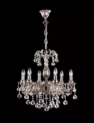 Lamp Chandelier Light Classic Luxury Living Room Chrome Crystal