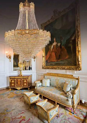 Luxury Ceiling Chandelier Crystal Ceiling Lamp Gold Crystal 77x145
