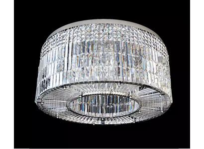 Chandelier Modern Designer 16 Light Pendant Chrome Living Room Crystal