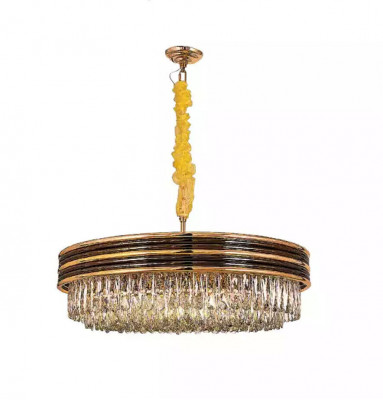 Round light lamp ceiling chandelier gold chandelier ceiling lamp crystal chandelier
