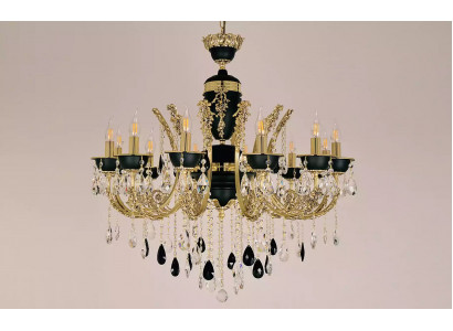 Lamp chandelier, ceiling chandelier, luxury ceiling lamp, black crystal chandelier