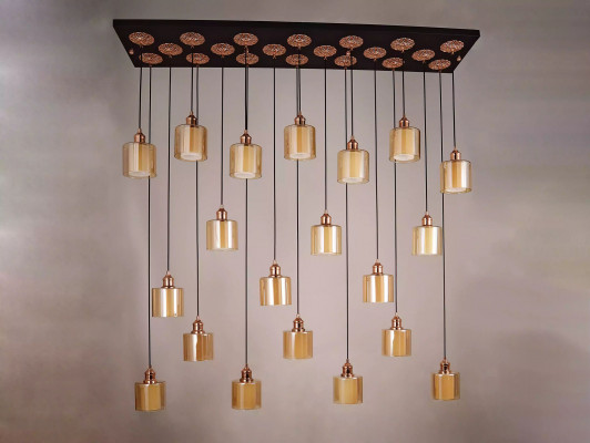 Ceiling lamp chandelier pendant light fixture modern gold