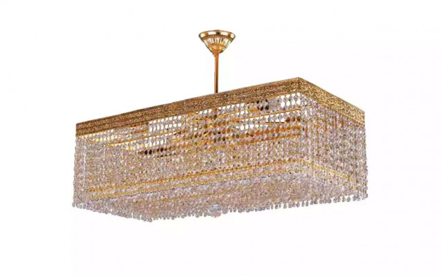 Luxury Chandelier Ceiling Light Gold Crystal Lamp