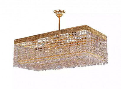 Luxury Chandelier Ceiling Light Gold Crystal Lamp