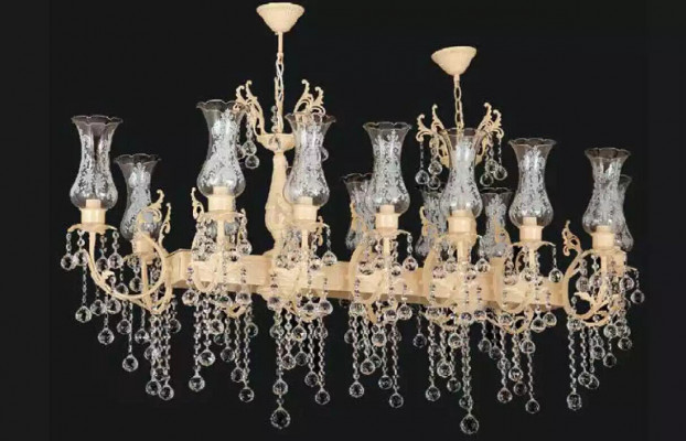 Luxury ceiling chandelier dining table lamp crystal chandelier ceiling light fixture