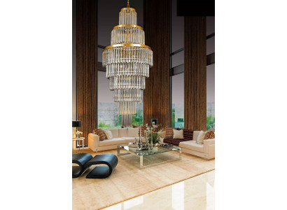 Ceiling chandelier luxury gold chandelier ceiling lamp crystal XXL