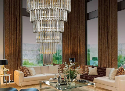 Ceiling chandelier luxury gold chandelier ceiling lamp crystal XXL