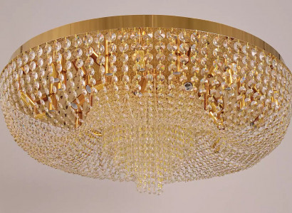 Chandelier Ceiling Light Luxury Gold Ceiling Lamp Crystal Art