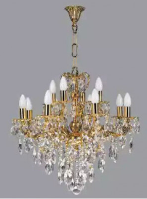 Luxury Ceiling Chandelier Crystal Gold Ceiling Lamp